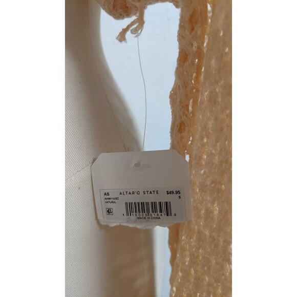 NEW Women's ALTAR'd STATE Cropped Crocheted Long Sleeve Top Small $49.95 - Picture 6 of 10